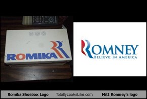 Romika Shoebox Logo Totally Looks Like Mitt Romney's logo