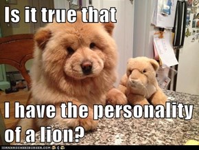 Is it true that   I have the personality of a lion?
