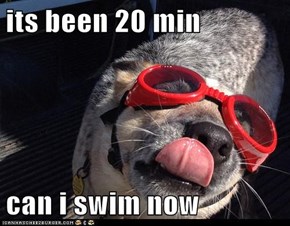 its been 20 min  can i swim now