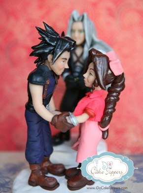 Final Fantasy Cake Topper Love