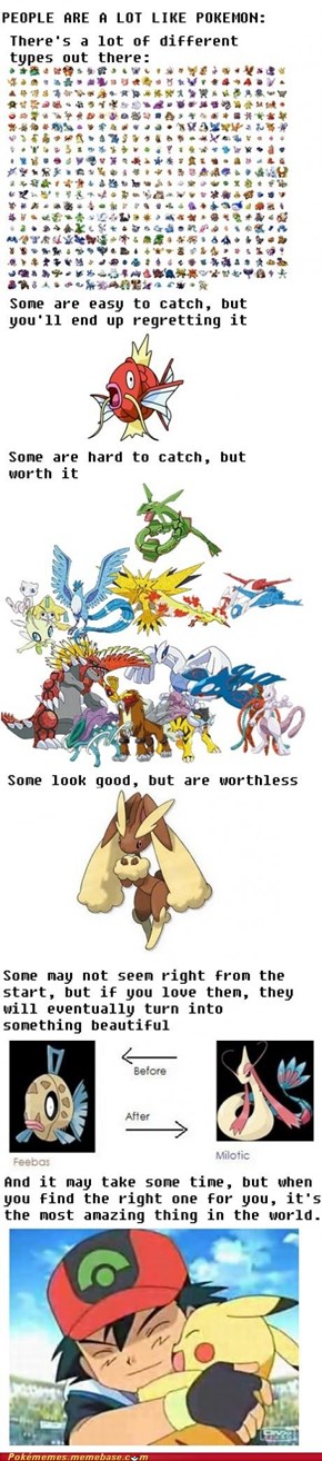 People are a lot like Pokemon