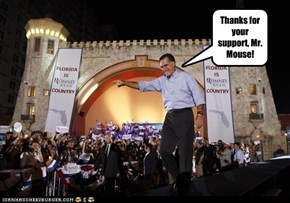 Thanks for your support, Mr. Mouse!