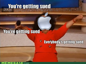 You're getting sued