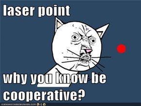 laser point  why you know be cooperative?