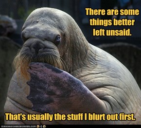 There are some things better left unsaid.