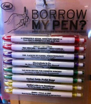 Because Free Viagra Pens Aren't Cool Anymore