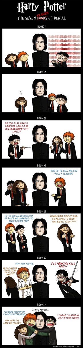 The 7 Stages of Snape Denial