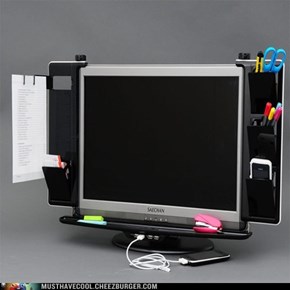 Monitor Organizer with USB Hub