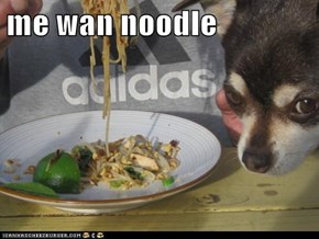 me wan noodle