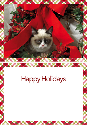 It's a Grumpy Cat Holiday Card!
