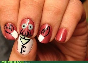 In need of some hilarious nail art?