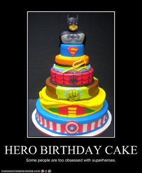 HERO BIRTHDAY CAKE