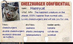Cheezburger Confidential: Happycat