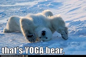 that's YOGA bear,