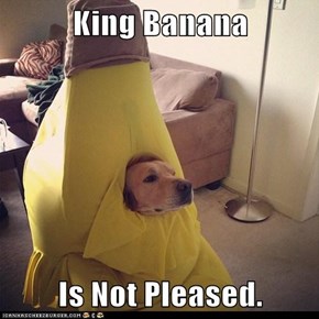 King Banana  Is Not Pleased.