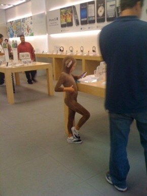 Don't Let Your Little Monkeys Run Around Our Apple Store