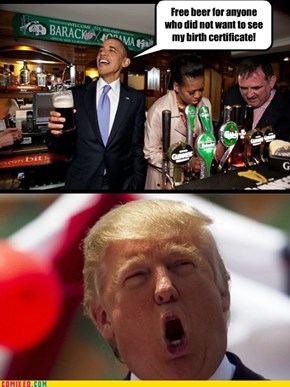 Obama get's the Last Laugh