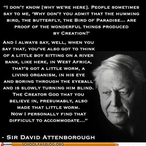 Words of Wisdom: Attenborough is an Inspiration