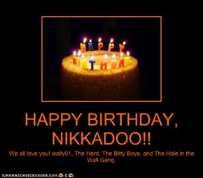 HAPPY BIRTHDAY, NIKKADOO!!