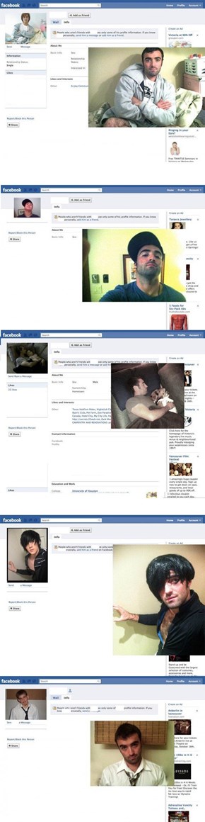 Guy Reproduces People's Profile Pictures Before Friending Them on Facebook