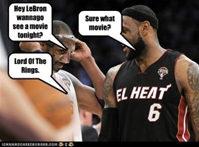 Hey LeBron wannago see a movie tonight?