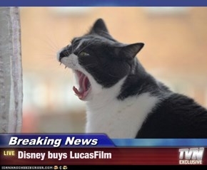 Breaking News - Disney buys LucasFilm