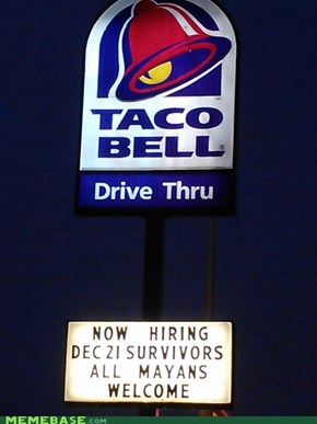 Taco Bell is preparing for the worst.
