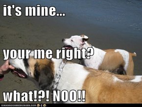it's mine... your me right? what!?! NOO!!