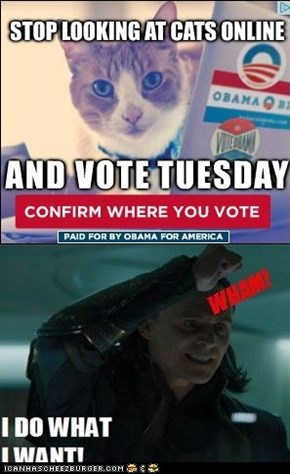 What! Obama wants me to stop looking at cats on the internet?!