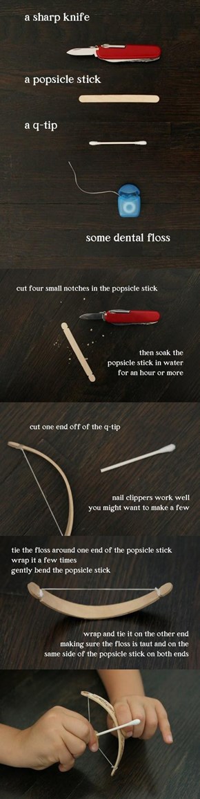 How to Make a Mini Bow & Arrow