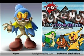 Geno Totally Looks Like Pokemon Black&Blue
