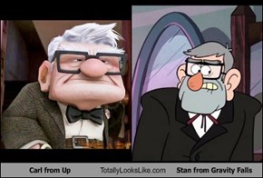 Carl from Up Totally Looks Like Stan from Gravity Falls