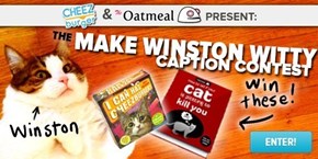 Make Winston Witty: Caption a New Picture of Winston for Your Chance to Win Awesome Prizes!