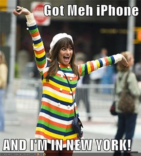 Got Meh iPhone  AND I'M IN NEW YORK!