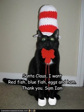 The Cat in the Hat's Haiku Letter to Santa Claus