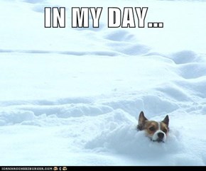 IN MY DAY...