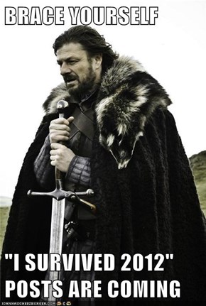 BRACE YOURSELF  "I SURVIVED 2012" POSTS ARE COMING