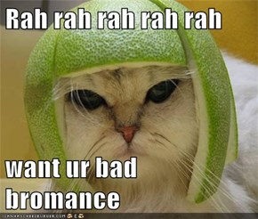 Rah rah rah rah rah  want ur bad bromance
