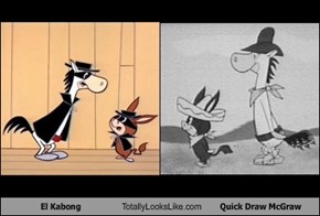 El Kabong Totally Looks Like Quick Draw McGraw