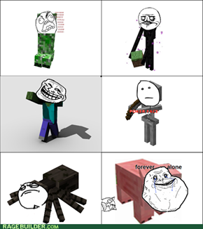 minecraft monsters rage