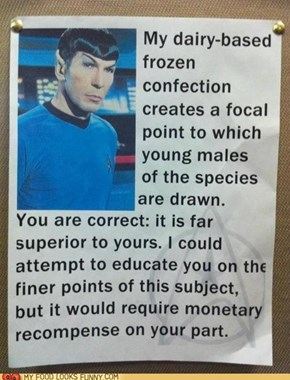 This Milkshake is Highly Illogical