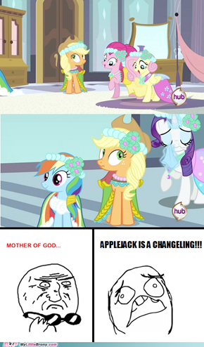 Applejack is a Changeling!