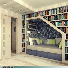 Bookcase of the Day: Nestled In
