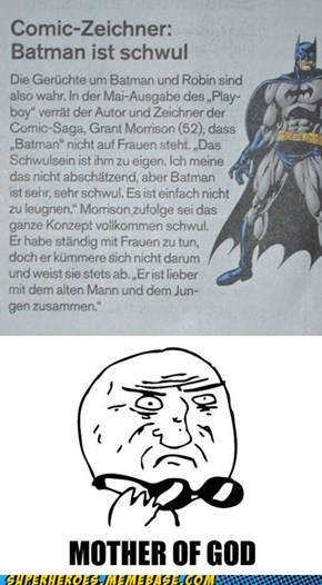 German Newsletter: Batman is gay