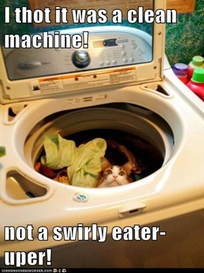 I thot it was a clean machine!  not a swirly eater-uper!