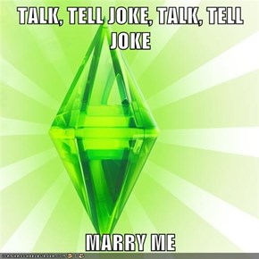 TALK, TELL JOKE, TALK, TELL JOKE  MARRY ME