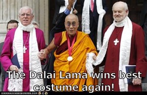 The Dalai Lama wins best costume again!