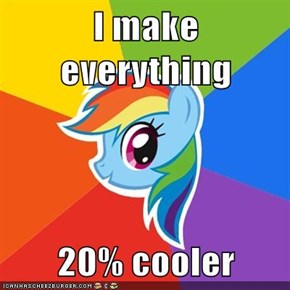 I make everything  20% cooler