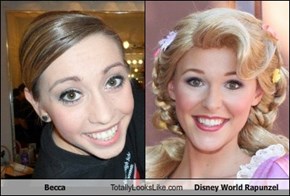 Becca Totally Looks Like Disney World Rapunzel