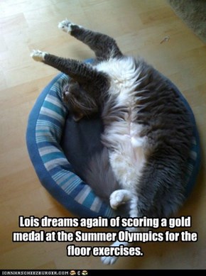 Lois dreams again of scoring a gold medal at the Summer Olympics for the floor exercises.